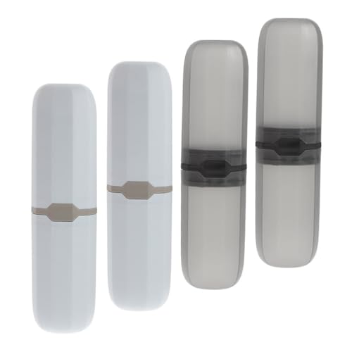 PACKOVE 4stücke Reise-zahnbürsten-aufbewahrungsetui Aus Kunststoff Kleiner Zahnbürsten-Organizer Etui Für Zahnbürsten Und Zahnpasta Für Geschäftsreisen Und Studenten PACKOVE 4stücke Reise-zahnbürsten-aufbewahrungsetui Aus Kunststoff Kleiner Zahnbürsten-Organizer Etui Für Zahnbürsten Und Zahnpasta Für Geschäftsreisen Und Studenten von PACKOVE