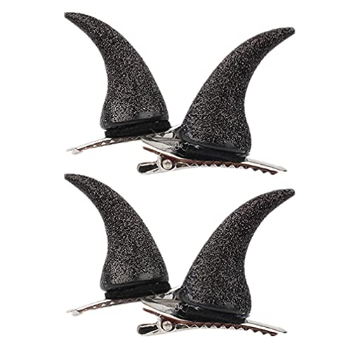 PACKOVE 4stücke Teufelshorn Haarklammern Für Halloween Cosplay Glitzer Haarspangen Für Damen Universalgröße Für Partys Reisen Und Besondere Anlässe Einfach Anzubringen Schmerzfrei von PACKOVE