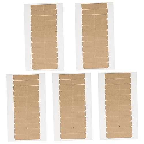 PACKOVE 5 Blätter Doppelseitiges Klebeband Aufkleber Haarverlängerung Perückenband Haarverlängerungen Spitzenkleber Halten Dünn Khaki Klebstoff von PACKOVE