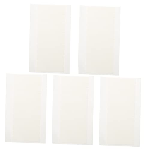 PACKOVE 5 Blätter doppelseitiges Klebeband Ersatz Streifen Spitzenkleber für Perücken Haarband Aufkleber wasserdichtes Perückenband Lace-Front-Haarsystemband Klebstoff Weiß von PACKOVE