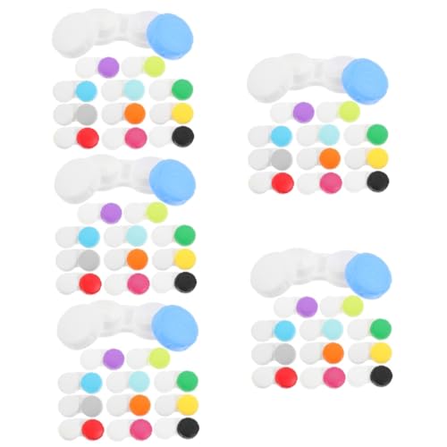 PACKOVE 60stücke Teiliges Kontaktlinsen-Organizer Auslaufsichere Kosmetikbehälter Für Kontaktlinsen Tragbare Und Kompakte Linsenbox Für Für Täglichen Gebrauch von PACKOVE