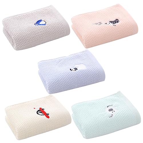 PACKOVE 5 Stck. Teiliges Baumwoll Waschlappen für Weiche Atmungsaktive Gesichtstücher und Multifunktionale Handtücher für Empfindliche Haut von PACKOVE