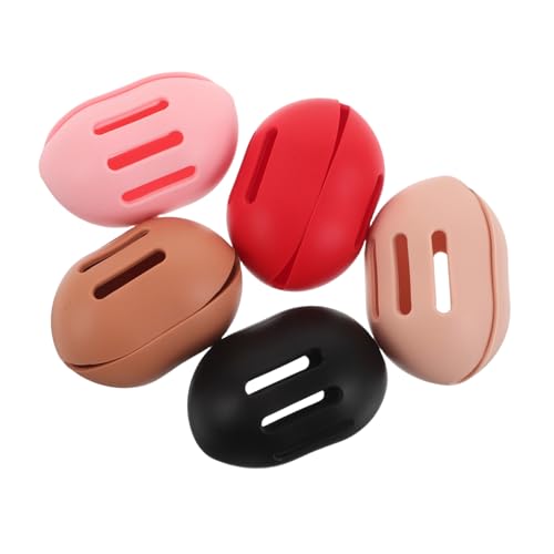PACKOVE 5 Stück Aufbewahrungsregal für Schönheitseier Make-up-Ei-Organizer Make -up -Schwammbehälter Beauty-Ei-Behälter Schwammspeicherfall Puderquaste Fall Reiseschwammhalter Kieselgel von PACKOVE