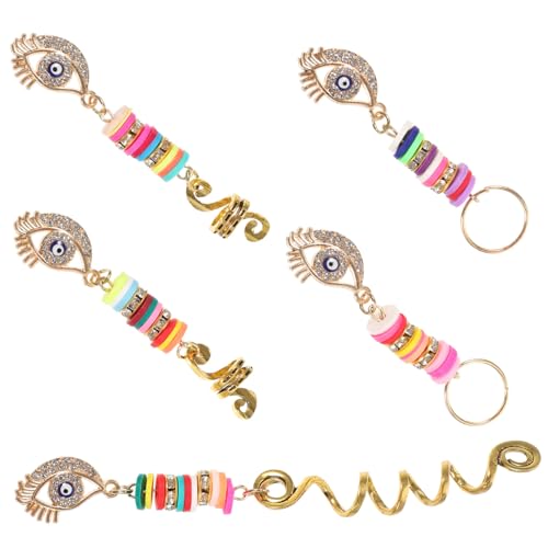 PACKOVE 5 Stück Dreadlock Schmuck Haarschmuck Ringe für Zöpfe Stilvolle Haaraccessoires für zum Einflechten und Verleihen von und von PACKOVE