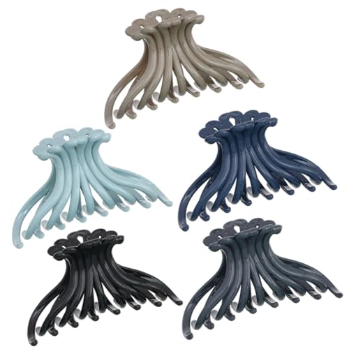 PACKOVE 5stücke Große Haarspangen Für Dickes Haar Blumen-haarklammern Für Frauen Koreanische Haar-accessoires Haarstyling-accessoires Haarklammern Aus Kunststoff von PACKOVE