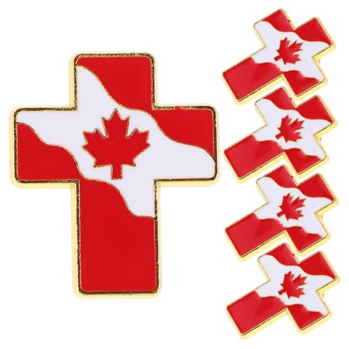 PACKOVE 5stücke Kanadische Flagge Anstecknadel Aus Metall Mit Ahornblatt-design Brosche Für Jacken Hüte Und Rucksäcke Für Reisen Und Internationale Veranstaltungen PACKOVE 5stücke Kanadische Flagge Anstecknadel Aus Metall Mit Ahornblatt-design Brosche Für Jacken Hüte Und Rucksäcke Für Reisen Und Internationale Veranstaltungen von PACKOVE