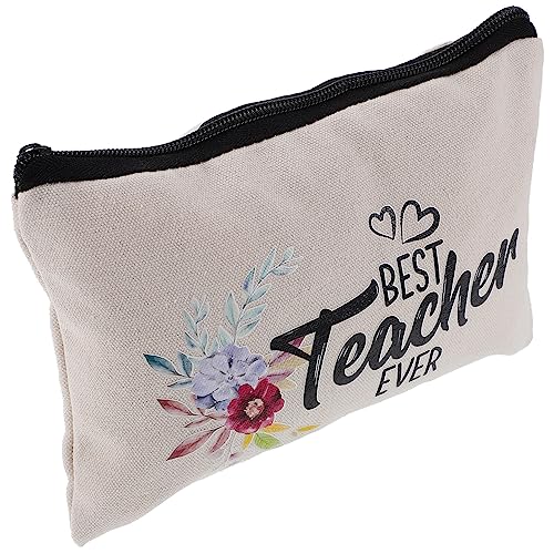 PACKOVE 5st Tragbare Make-up-Tasche Etui Aufbewahrungstasche Mit Reißverschluss Federmäppchen Für Mädchen Thank You Gift Teacher Supplies Reisen Segeltuch Toilettenartikel Karikatur von PACKOVE