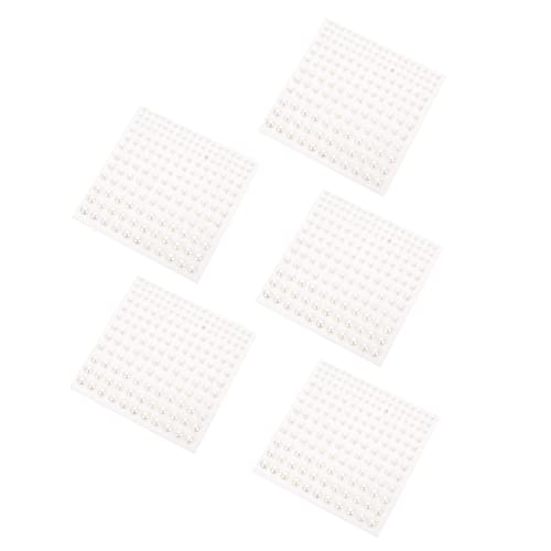 PACKOVE 5stücke Perlen Aufkleber Selbstklebend Für Gesicht Bastelarbeiten Flache Perlenaufkleber Für Make-up Heimdekoration Scrapbook-dekoration Visitenkarten Und Papierdekoration Leichtes von PACKOVE