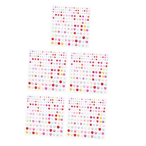 PACKOVE 5 Stück Selbstklebende Perlen Aufkleber für Gesicht Dekoration Halbperlen für Diy Bastelprojekte Kunsthandwerk Sticker für Festivals Partys und Besondere Anlässe PACKOVE 5 Stück Selbstklebende Perlen Aufkleber für Gesicht Dekoration Halbperlen für Diy Bastelprojekte Kunsthandwerk Sticker für Festivals Partys und Besondere Anlässe von PACKOVE