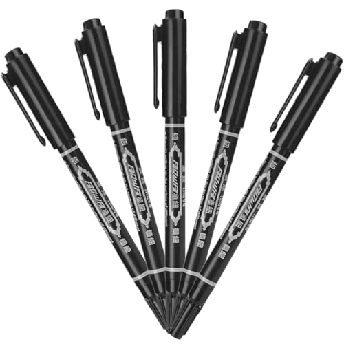 PACKOVE 5 Stück Tattoo-Marker Augenbrauenmarker Augenbrauen-Mapping-Kit Körpermarker für die Haut Beauty-Marker Augenbrauenstift zuordnen Mapping-Stift Plastik Black PACKOVE 5 Stück Tattoo-Marker Augenbrauenmarker Augenbrauen-Mapping-Kit Körpermarker für die Haut Beauty-Marker Augenbrauenstift zuordnen Mapping-Stift Plastik Black von PACKOVE