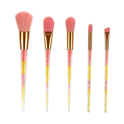 PACKOVE 5 Stück Teiliges Make Up Pinsel Set mit Professionelles Kosmetik Set für Foundation Blush und Lidschatten Leicht und Tragbar für Perfekten Look und Einfache Anwendung von PACKOVE