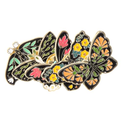PACKOVE 5 Stück Teiliges Schmetterlings Broschen für Frauen Vintage Metall Anstecknadeln für Kleidung Schals und Hüte Kreative Modeaccessoires für Familie und Freunde von PACKOVE