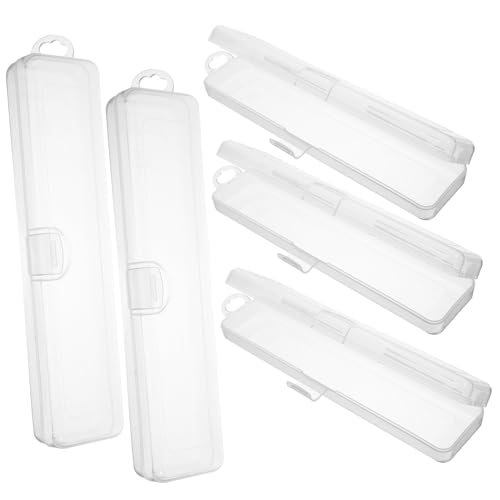 PACKOVE 5 Teilige Aufbewahrungsbox Für Make Up Pinsel Make Up Etui Aufbewahrungskoffer Für Zahnbürsten Organizer Reisekosmetikkoffer Reiseetui Für Make Up Pinsel Make Up Pinsel von PACKOVE
