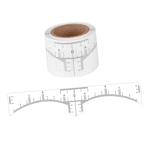 PACKOVE 50 Stück Einweg Aufkleber Positionierungslineal Augenbrauen Messlineal Marker Augenbrauenformer Augenbrauen Mapper Zum Messen Marker Augenbrauen Lineal Zeichnen von PACKOVE