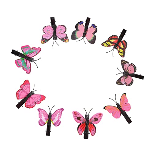 PACKOVE 50 Stück Schmetterlings Haarspangen Haarklammern für Damen für Besondere Anlässe und Tägliche Verwendung mit Rutschfestem Design und Langlebigen Farben von PACKOVE