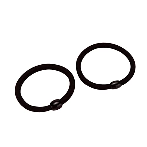 PACKOVE 50 Stück Schwarzer Elastischer Haarband Klassische Haargummis aus Hochwertigem Nylon Dehnbare Ponytail Halter für Frauen Einfaches und Modisches Design für Alltag und Besondere von PACKOVE