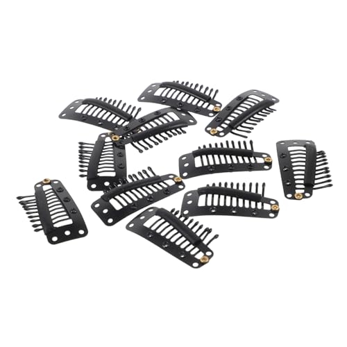 PACKOVE 50stücke Metall Haarverlängerungsclips Kleine Snap Haarclips Für Frauen Perücken Halten Clips Haarverlängerungsclips von PACKOVE