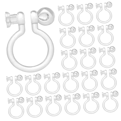 PACKOVE 50stücke Plastik Ohrclips Zum Klipsen Ohrring Zubehör Für Diy Schmuckherstellung Materialien Für Ohrschmuck Ohne Piercing von PACKOVE