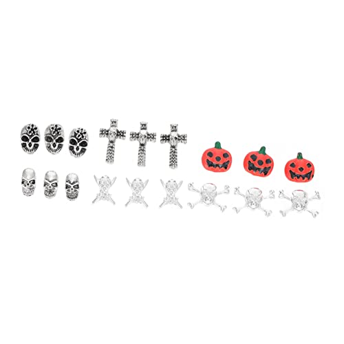 PACKOVE 54 Stück Halloween-nagelkunst Nageldiamanten Strasssteine Aufkleber Kreative Nagelkunst-diy-verzierungen Nagel Diy Zubehör Nagelkunst Diy Verzierungen Nageldekor Zubehör Legierung von PACKOVE