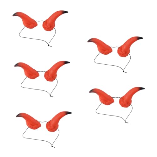PACKOVE 5 Stücke Kreative Kopfschmuck Horn Party Favor Böse Horn Haar Schädel Kopfbedeckungen Für Karneval Feier von PACKOVE