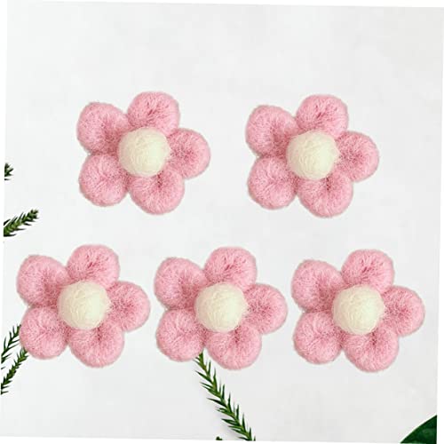 PACKOVE 5st Kleidungsdekoration Frosch-stift Kleid Brosche Pullover Brosche Filz Brosche Gestickte Blumenflecken Kleidung Blumen Patch Blumen Annähen Korsage Rosa Kind Karotte Schmücken von PACKOVE