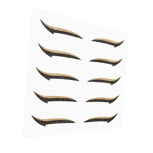 PACKOVE 5paare Selbstklebende Eyeliner-aufkleber Glitzer-eyeliner-aufkleber Selbstklebender Augenlinienstreifen Augenlid-klebeband Für Party-make-up-tool Für Frauen von PACKOVE