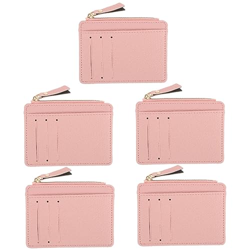 PACKOVE 5st Brieftasche Für Karten Für Frauen Kartenetui Dame Geldbörse Clutch Für Damen Geldbörsen Geldbörse Für Damen Brieftasche Schlank Damen-geldbörse Klipp Mädchen Pu-Leder Student von PACKOVE