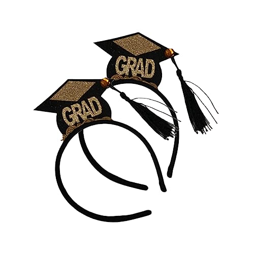 PACKOVE 5stücke Abschluss Haarreifen Mit Doktorhut Stirnbändern Für Prom Party Haarschmuck Und Haarband Mit Dekorativem Kopfschmuck Für Graduation Thema von PACKOVE