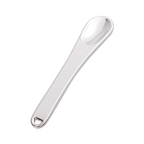 PACKOVE 5stücke Schminkspatel Aus Metall Kosmetik Spatel Mini-make-up-löffel Für Gesichtskosmetik Und Gesichtsmaske Beauty-scoop Zum Mischen Und Auftragen Von Lotion Und Creme Silber von PACKOVE