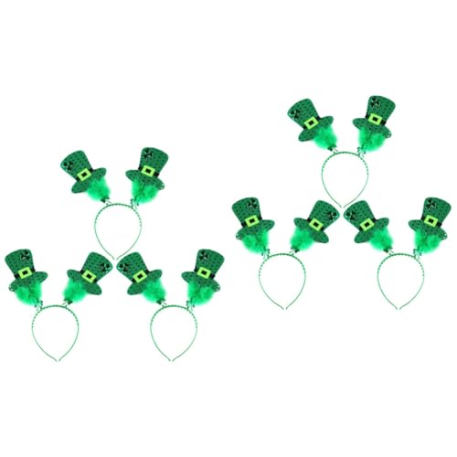 PACKOVE Haarschmuck St Patrick's Day Headband 6 Stk Bandana Stirnband St Patricks Day Stirnband Bilden Irland Women's Headband Haarreifen von PACKOVE