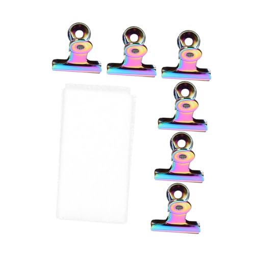 PACKOVE 6 Stück Clip Nagelverlängerung aus Fiberglas Nagelkunstpapier Zubehör für Nagelstudios Büroklammern Nagelkunstwerkzeuge Werkzeug zur Nagelverlängerung Aufkleber von PACKOVE