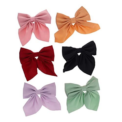 PACKOVE 6 Stück Entenschnabel-Haarspange Bögen retro Jumbo Form Haarschleifen für Mädchen Haarschleife mit Clip Mädchen Haarschleifen hintere Haarschleife Kleinkind verbeugt sich Polyester PACKOVE 6 Stück Entenschnabel-Haarspange Bögen retro Jumbo Form Haarschleifen für Mädchen Haarschleife mit Clip Mädchen Haarschleifen hintere Haarschleife Kleinkind verbeugt sich Polyester von PACKOVE