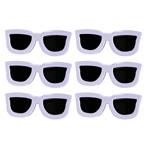 PACKOVE 6stücke Lustige Sonnenbrillen-haarnadeln Kreative Haarclips -haarspangen Mädchen-kopfschmuck Für Alltagsoutfits Geburtstagsfeiern Weihnachts-silvesterpartys Mottopartys von PACKOVE