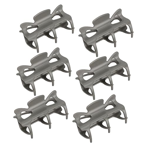 PACKOVE 6 Stück Isolierte Clips Haarspangen Frauen Haarklammern Über Nacht Mädchen Eisstockschießen Klaue Lockenwickler Klemmbausteine Heißrollenklemme Ersatzrollenclips Schwarz von PACKOVE
