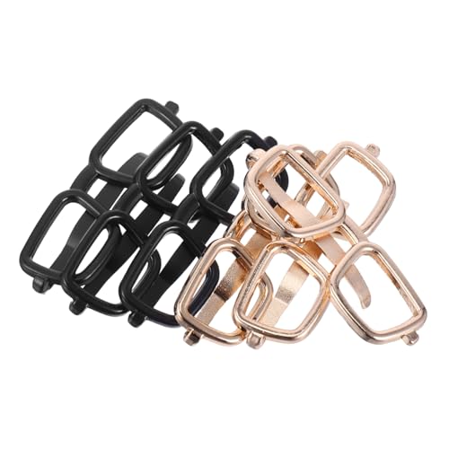 PACKOVE 6stücke Metall Herren Krawattenklammern Brillenförmige Krawattenklammern Mit Starkem Halt Für Business Hochzeit Und Geschäftskleidung von PACKOVE