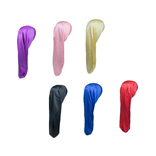PACKOVE 6stücke Damen Kopftücher Schnelltrocknend Satin Nacht Gemischte Farben Haarwickel Badekappe Saugfähig Hut Für Baden Täglicher Gebrauch PACKOVE 6stücke Damen Kopftücher Schnelltrocknend Satin Nacht Gemischte Farben Haarwickel Badekappe Saugfähig Hut Für Baden Täglicher Gebrauch von PACKOVE