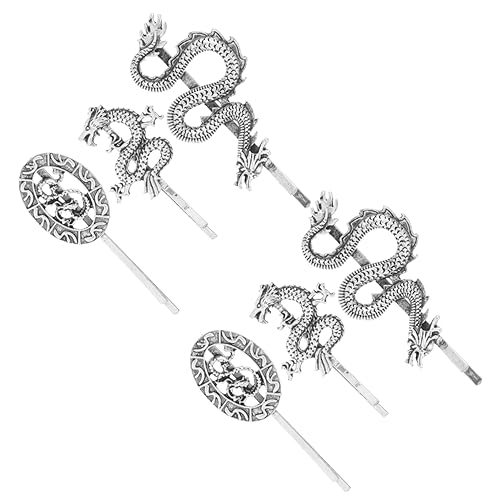 PACKOVE Drachen Haarspange 6 Stück Retro Punk Metall Bobby Pins für Damen Haarschmuck Halloween Kostüm Zubehör Langlebig Bruchsicher Vintage Design von PACKOVE