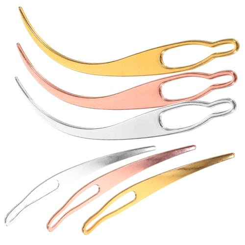 PACKOVE 6 Stück Teiliges Dreadlock häkelnadel Gebogene und Mondförmige Crochet tools zum Flechten Nachspannen und Reparieren von Dreadlocks Vielseitig für Anfänger und Profis Glatte von PACKOVE