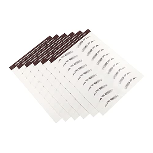 PACKOVE 6 Stück Teiliges Haarähnliche Augenbrauen Aufkleber Wasserdichte Imitation Augenbrauen Tattoos für Präzise Formung und Pflege für Makeup und Blogger von PACKOVE