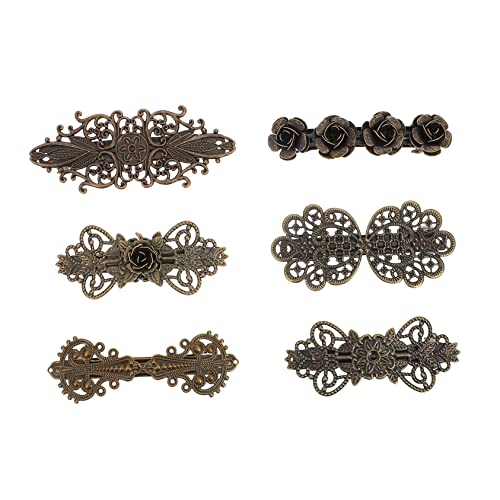 PACKOVE 6 Stück Teiliges Retro Haarspangen Frühlings Haarklammern aus Langlebigem Material Politur Sicherer für Mädchen und Damen Stilvolles Haarschmuck Accessoire von PACKOVE