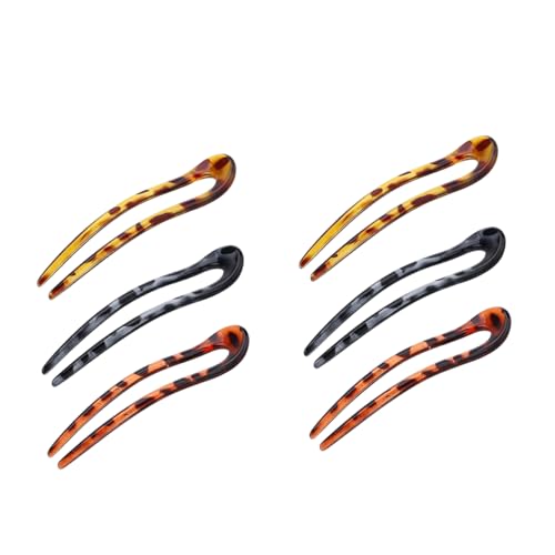 PACKOVE 6 Stück Teiliges U Förmige Haarnadeln aus Kunststoff mit Leopardenmuster Haarspangen für Damen Zubehör für Hochsteckfrisuren und Alltägliche Styles PACKOVE 6 Stück Teiliges U Förmige Haarnadeln aus Kunststoff mit Leopardenmuster Haarspangen für Damen Zubehör für Hochsteckfrisuren und Alltägliche Styles von PACKOVE