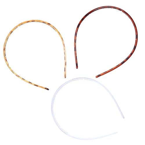 PACKOVE 6 Stück Toothed Haarband Set aus Kunststoff Farben Rutschfeste Haargummis für Männer für Täglichen Gebrauch Langlebig und Farbecht von PACKOVE