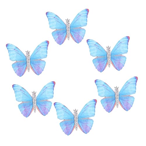 PACKOVE 6 Stücke Schmetterlings Haarspangen Rutschfest für Frauen und Mädchen Haar Zubehör Farbenfrohes Design für Partys von PACKOVE