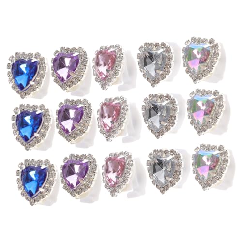 PACKOVE 60 Stk Schuhschnalle Schuh-Charm-Clip Schuhclips aus Strass Schnürsenkel Turnschuhe Clip für Schuhzubehör Strass Hochzeit Schuhschmuck Applikationen Charme Hochzeitsschuhe von PACKOVE