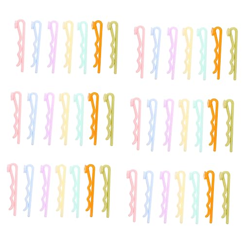 PACKOVE 60 Stück Selbstgemacht Haar Clips Kunststoff Haarnadeln Für Kinder Bunte Haarspangen Zubehör Für Kopfschmuck Und Bastelprojekte von PACKOVE
