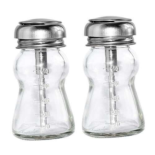 PACKOVE 60ml Nachfüllbare Glasflasche mit Pumpe für Nagellackentferner und Make Up Entferner 2 Stück Praktische Mehrzweck Pumpflasche für Hautpflege und Nagelpflege von PACKOVE