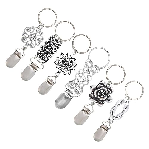 PACKOVE 6St Blumenhutclip Legierung Hutbegleiter im Freien Hutclip für die Reise an Tasche pocket clip schalclip Rucksack Reisetasche magnetischer Hutclip Clip für Reisekappen von PACKOVE