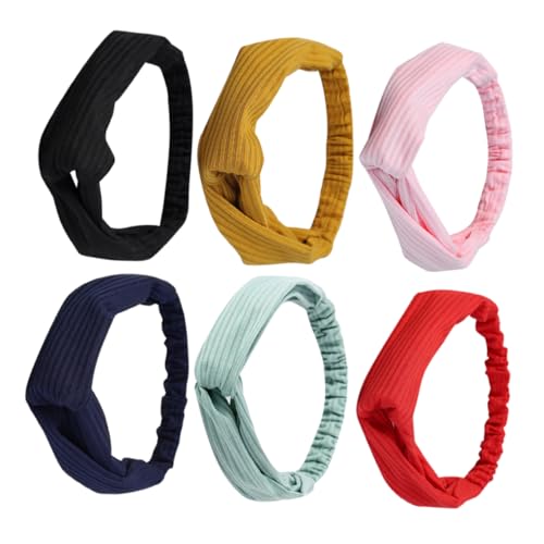 PACKOVE 6stücke Elastisches Sport Stirnband Schweißabsorbierend Für Frauen Fitness Workout Stirnband Atmungsaktiv Leicht Zu Reinigen von PACKOVE