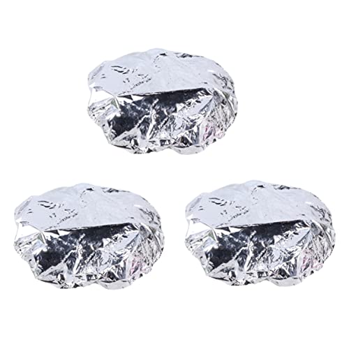 PACKOVE 6Stücke Einweg Aluminium Haarwärmekappen Wasserdichte Haar Styling Mütze für Damen zum Schutz Haare Beim Duschen Anwendung von Haarkuren Silberfarben von PACKOVE