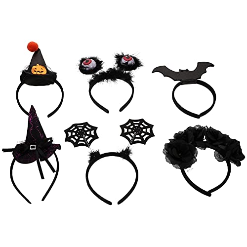 PACKOVE 6Stücke Halloween Kopfschmuck Kreative Cosplay Haarschmuck für Erwachsene Vielseitige Haarreifen für Halloween Partys und Kostümpartys Hochwertiges Material Bequem von PACKOVE